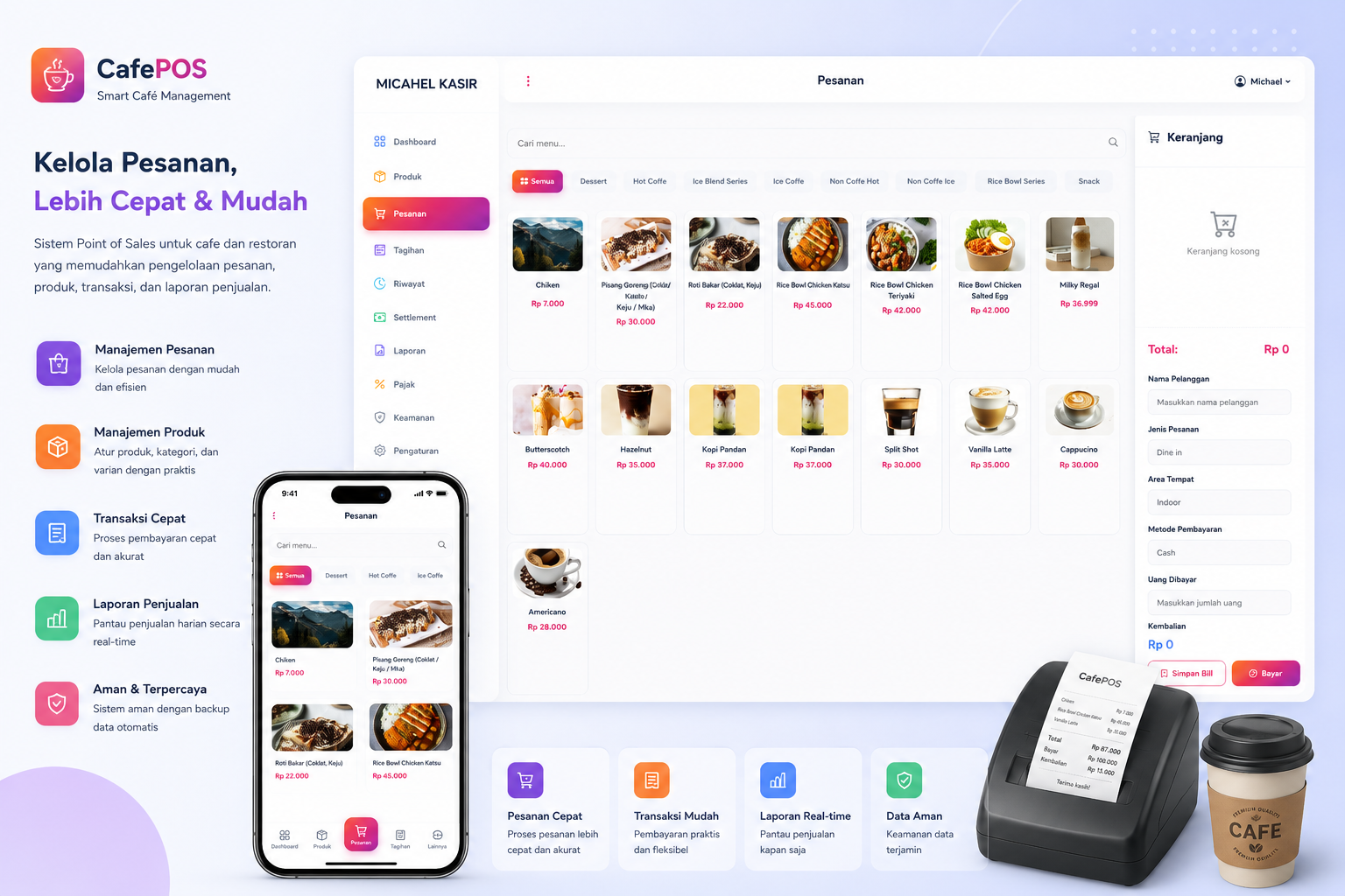 Aplikasi Point of Sale (POS) Cafe & Resto